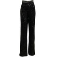 Load image into Gallery viewer, Nonchalant Black Sequined Patterson Pants

