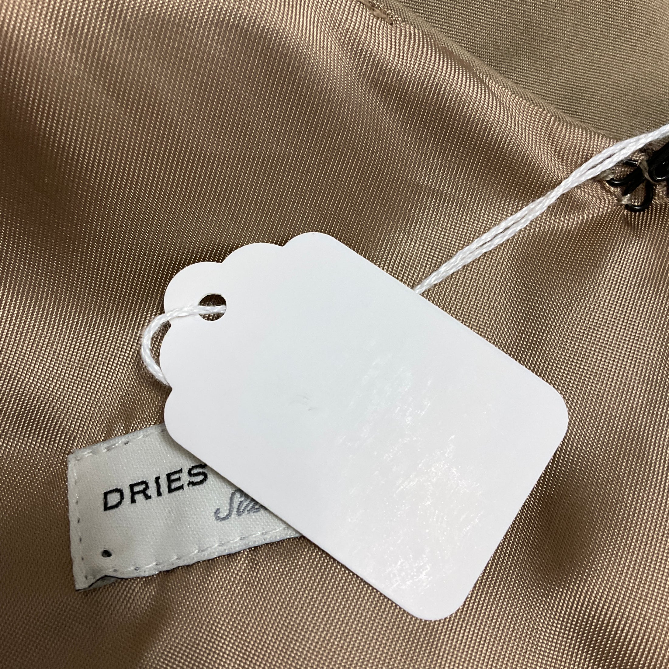 Dries Van Noten Beige Dolada Cotton Wrap Midi Dress