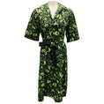 Load image into Gallery viewer, Marni Green Leopard Print Cotton Poplin Midi Dress
