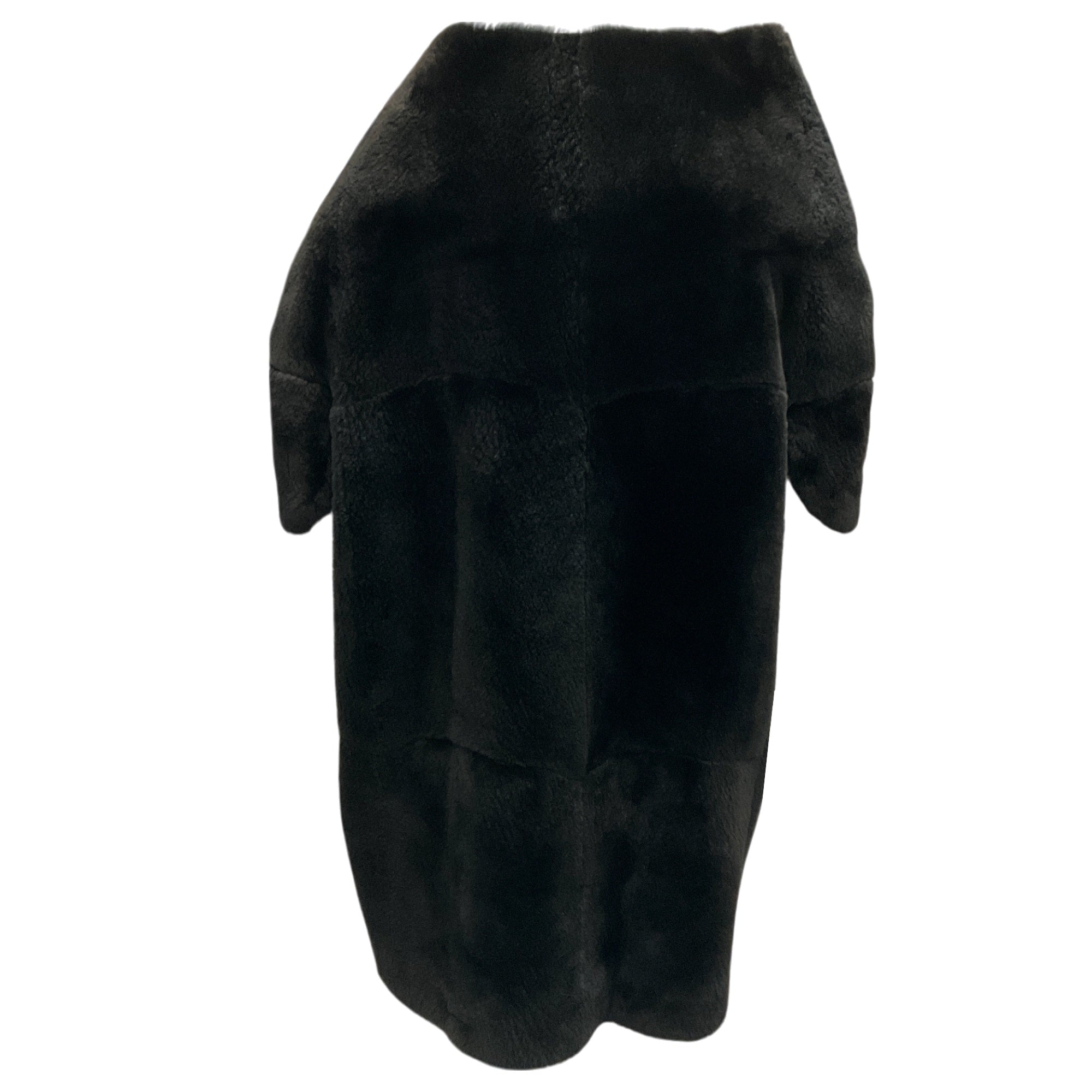 Maison Martin Margiela Black Short Sleeved Fur Coat