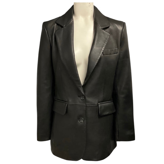 Rag & Bone Black Ash Lamb Leather Blazer