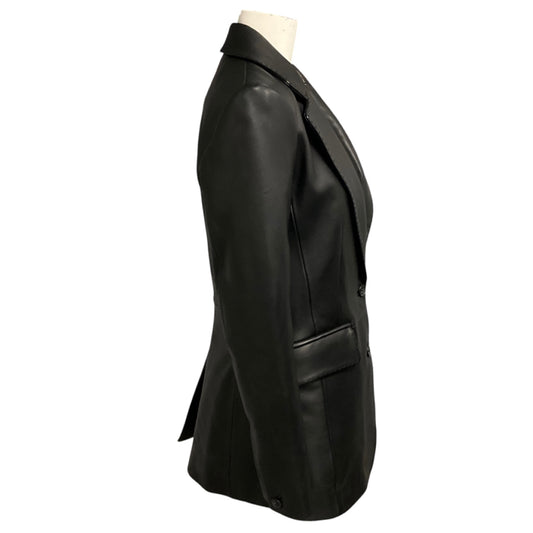 Rag & Bone Black Ash Lamb Leather Blazer