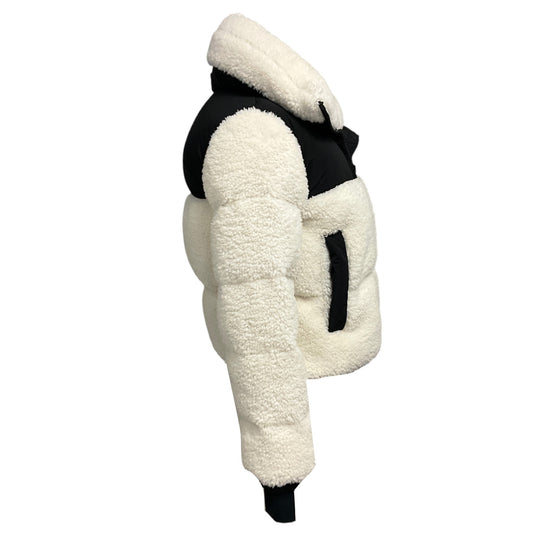 SAM. White / Black Tula Sherpa Down Puffer Jacket