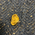 Load image into Gallery viewer, St. John Blue Tweed Bomber Jacket with Gold Buttons
