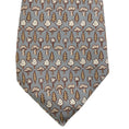 Load image into Gallery viewer, Hermes Taupe / Tan Silk Tree Print Men's Tie
