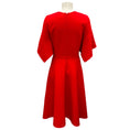 Load image into Gallery viewer, Oscar de la Renta Red 2021 Short Sleeved Wool Dress
