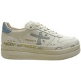 Load image into Gallery viewer, Premiata Ivory / Platinum Leather Micol Platform Sneakers
