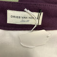 Load image into Gallery viewer, Dries Van Noten Purple / Green Striped Cotton Midi Skirt
