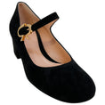 Load image into Gallery viewer, Gianvito Rossi Black Suede Mary Ribbon Pumps

