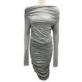 Load image into Gallery viewer, Michael Kors Collection Banker Mel Grey Ruched Gathered Dress
