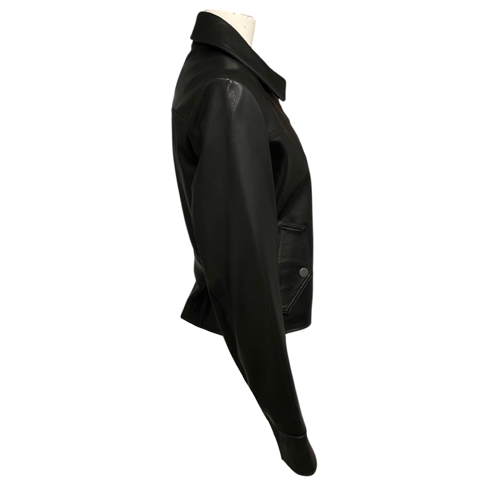 Simkhai Black Freeman Leather Jacket