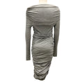 Load image into Gallery viewer, Michael Kors Collection Banker Mel Grey Ruched Gathered Dress
