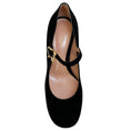 Load image into Gallery viewer, Gianvito Rossi Black Suede Mary Ribbon Pumps
