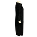 Load image into Gallery viewer, Jitrois Black Noir Three Quarter Sleeved Stretch Lambskin Suede Leather Dress

