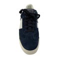 Load image into Gallery viewer, Valentino Navy Blue / White Suede Fly Crew Sneakers
