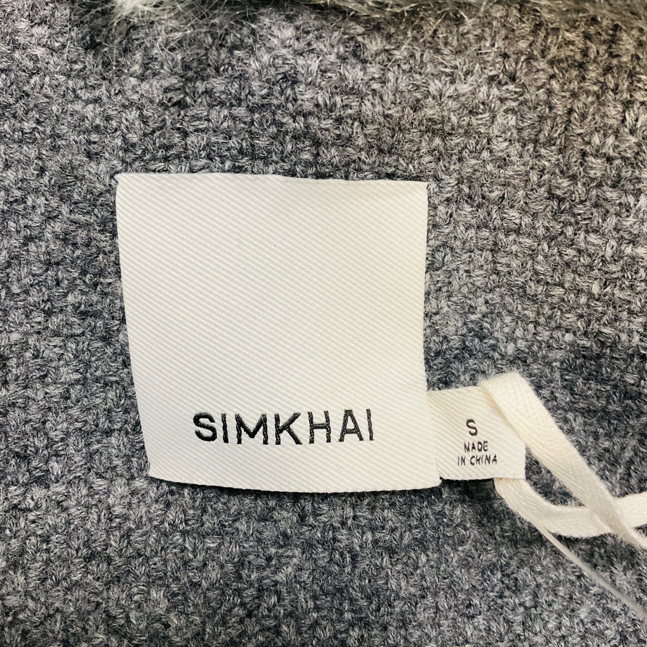 Simkhai Charcoal Grey Giovana Wool Jacket