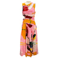 Load image into Gallery viewer, Aje Pink Multi Jolie Abstract Cut Out Midi Dress
