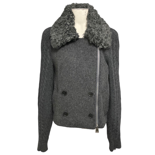 Simkhai Charcoal Grey Giovana Wool Jacket
