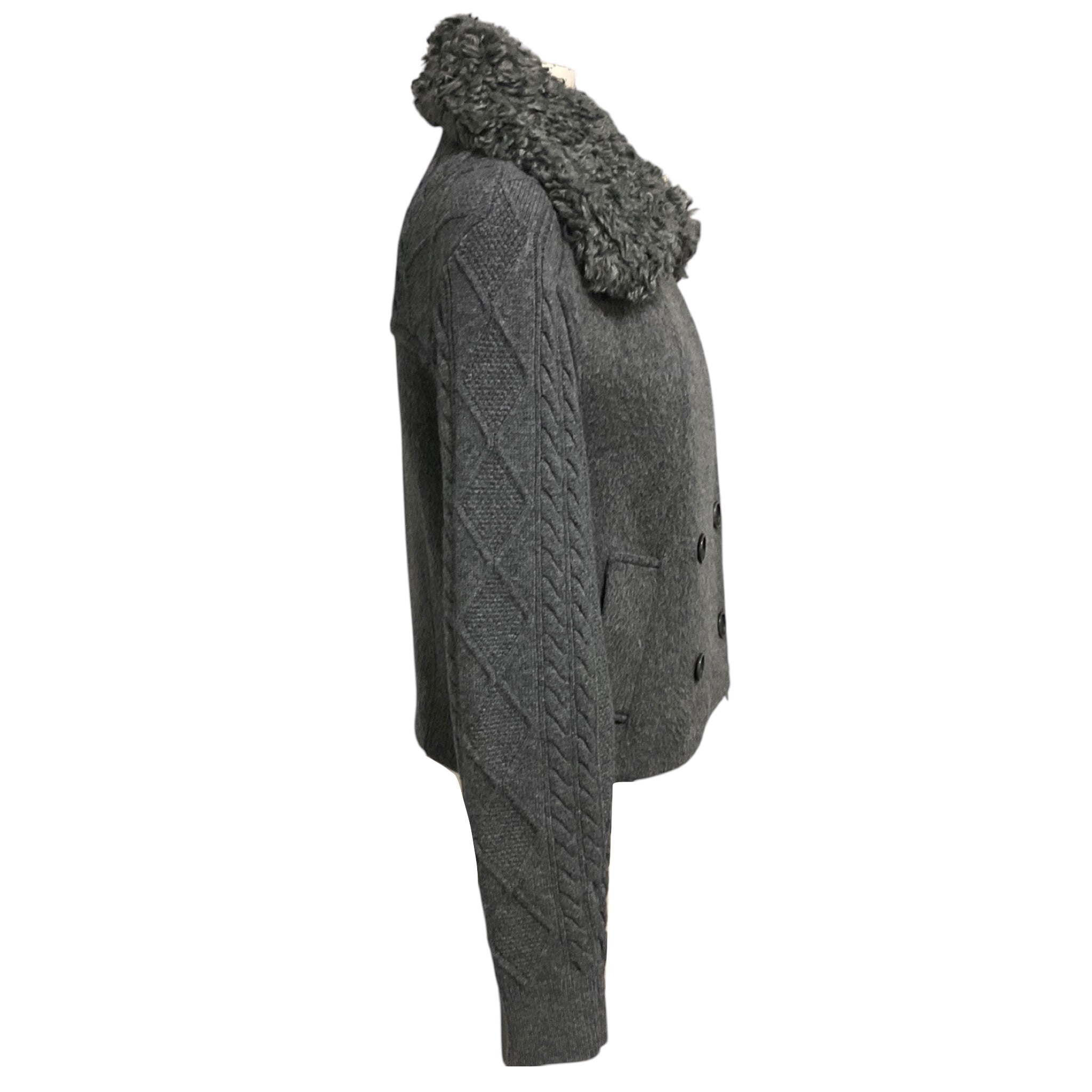 Simkhai Charcoal Grey Giovana Wool Jacket