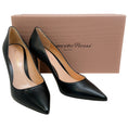 Load image into Gallery viewer, Gianvito Rossi Black Leather Gianvito 85 Pumps
