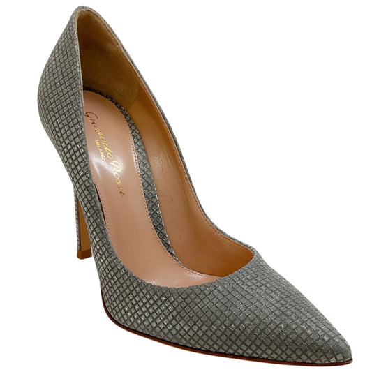 Gianvito Rossi Silver Mosiac Gianvito 105 Pumps
