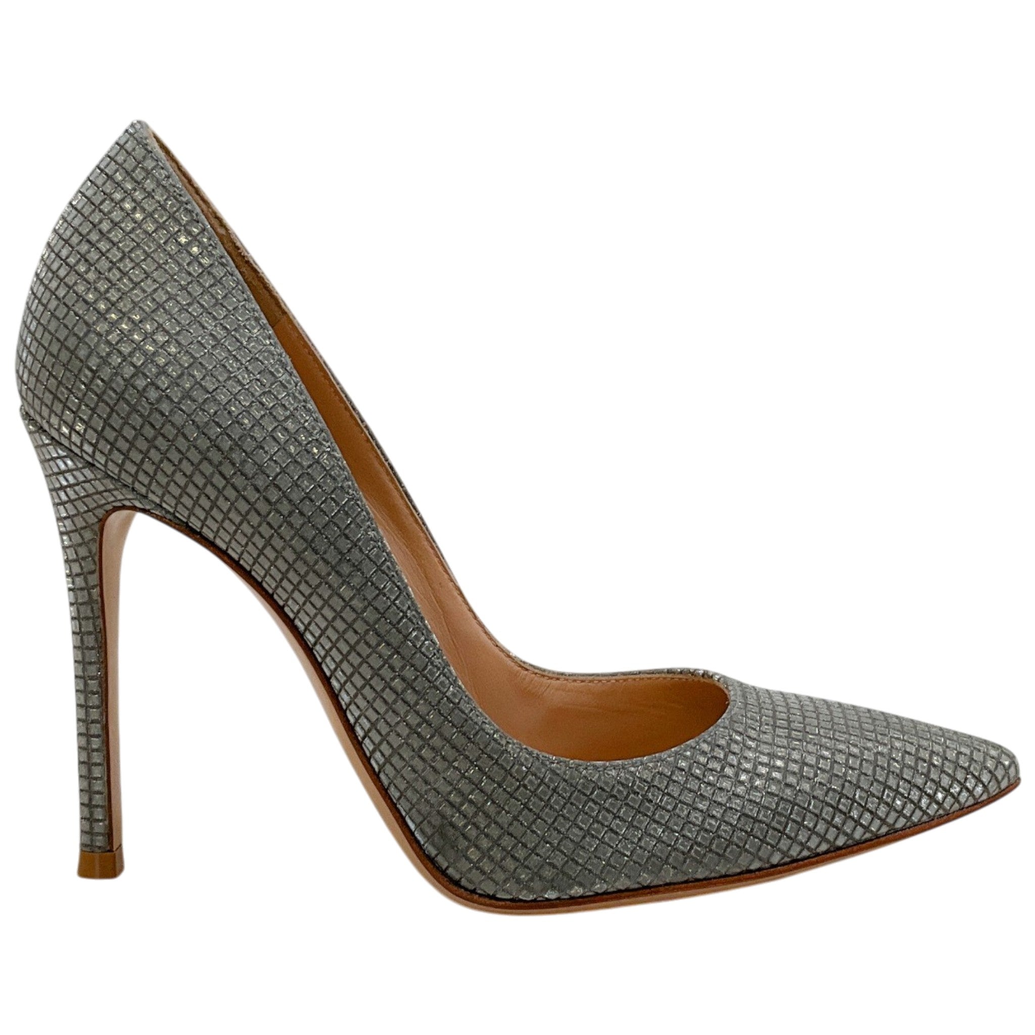 Gianvito Rossi Silver Mosiac Gianvito 105 Pumps