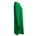 Load image into Gallery viewer, St. John Emerald Green Long Sleeved Crepe Dress with Satin Cuffs
