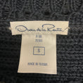 Load image into Gallery viewer, Oscar de la Renta Navy Blue / Black Sequin Embellished Short Sleeved Cotton Knit Sweater
