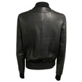 Load image into Gallery viewer, Bottega Veneta Black Embossed Leather Zip Front Bomber Jacket
