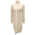 Load image into Gallery viewer, Peserico Ivory Monili Beaded Wool Knit Dress
