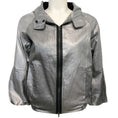 Load image into Gallery viewer, Marni Silver Shimmer Jacket with Hood

