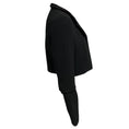 Load image into Gallery viewer, Akris Black Textured Wool Stretch Crop Octopus Jacket
