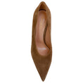 Load image into Gallery viewer, Gianvito Rossi Camel Suede Robbie Pumps
