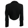 Load image into Gallery viewer, Akris Black Textured Wool Stretch Crop Octopus Jacket
