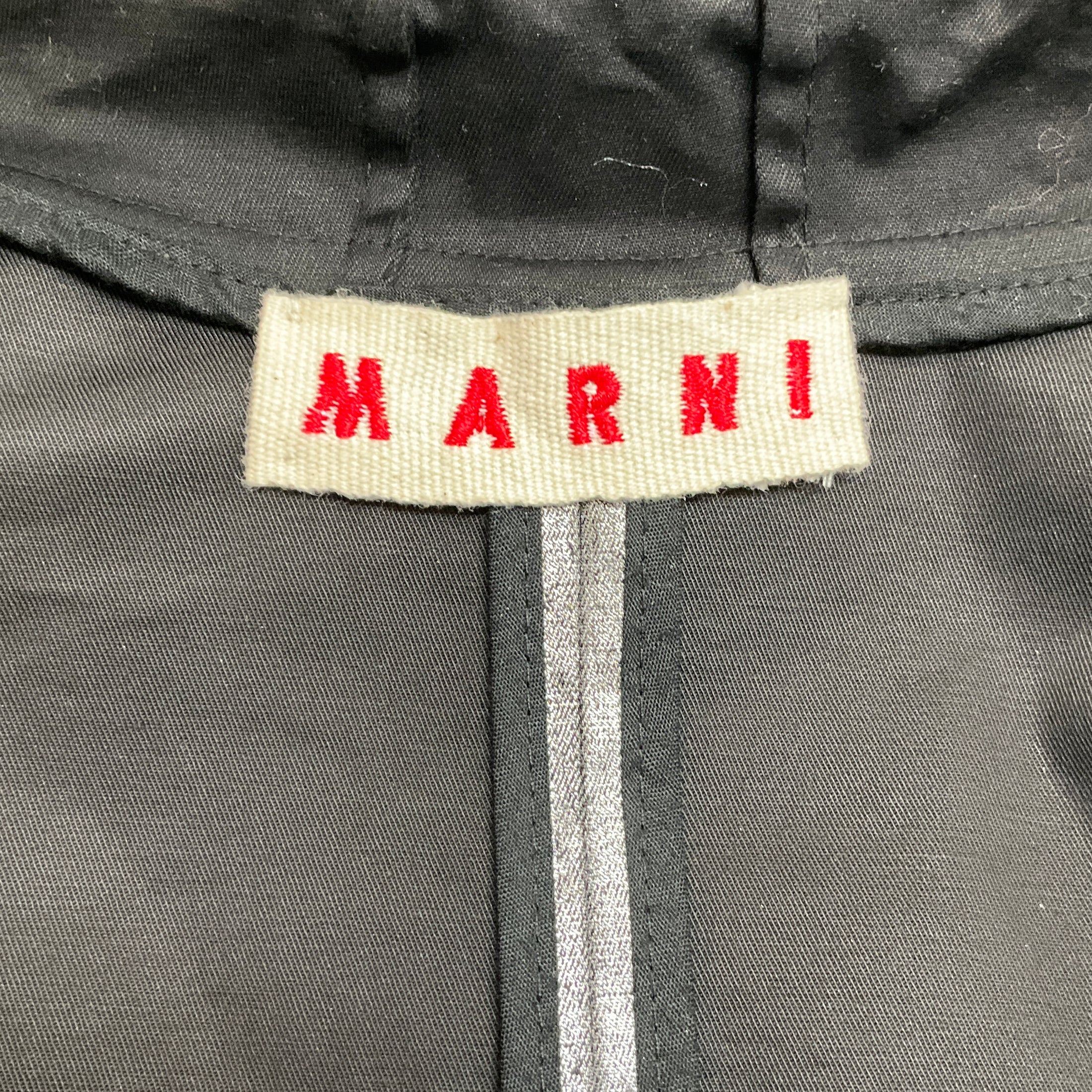 Marni Silver Shimmer Jacket with Hood