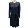 Load image into Gallery viewer, Peserico Navy Blue Monili Bead Embellished Belted Dress
