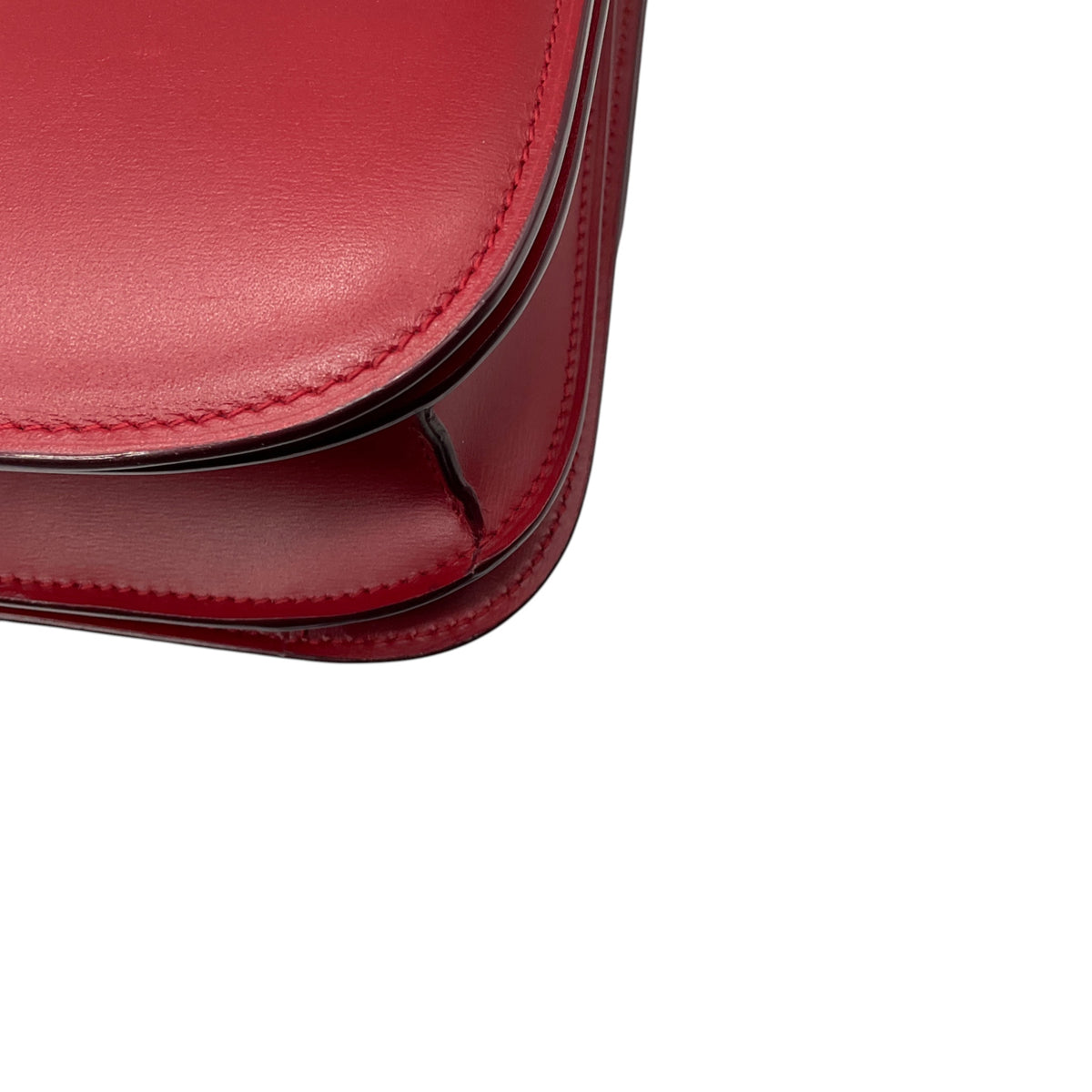 Celine Red Classic Box Calfskin Leather Shoulder Bag