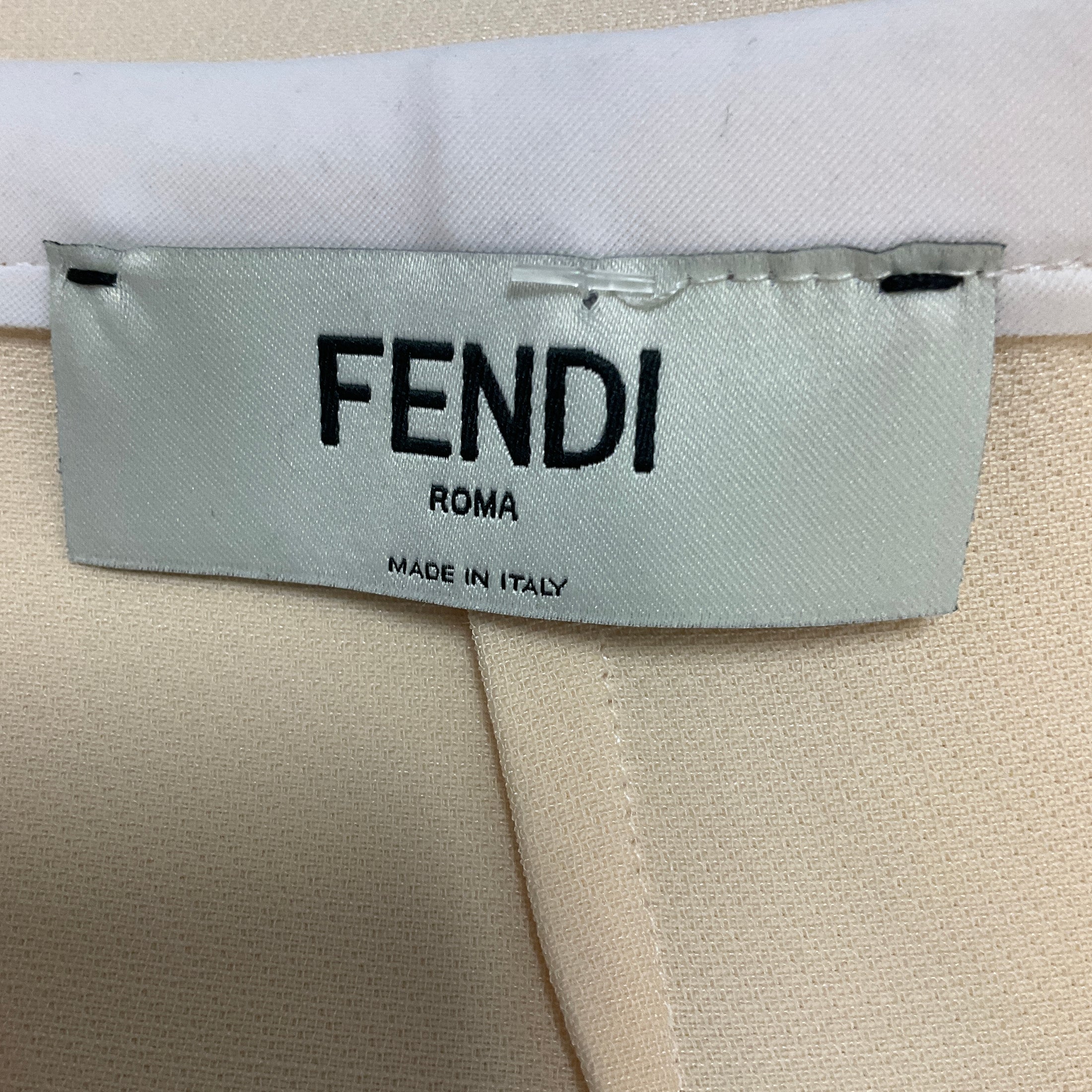 Fendi Cream / White Crepe Pencil Skirt
