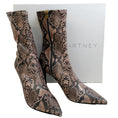 Load image into Gallery viewer, Stella McCartney Coffee Iconic Reptile Print Boots

