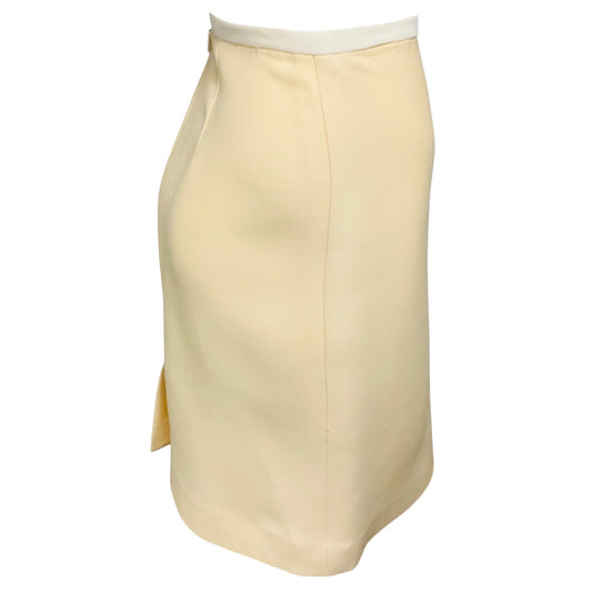 Fendi Cream / White Crepe Pencil Skirt