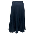 Load image into Gallery viewer, Prada Navy Blue 2017 Pleated Midi Skirt
