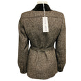 Load image into Gallery viewer, Blaze Milano Brown Sarissa Belted Velvet Trimmed Tweed Paint Jacket
