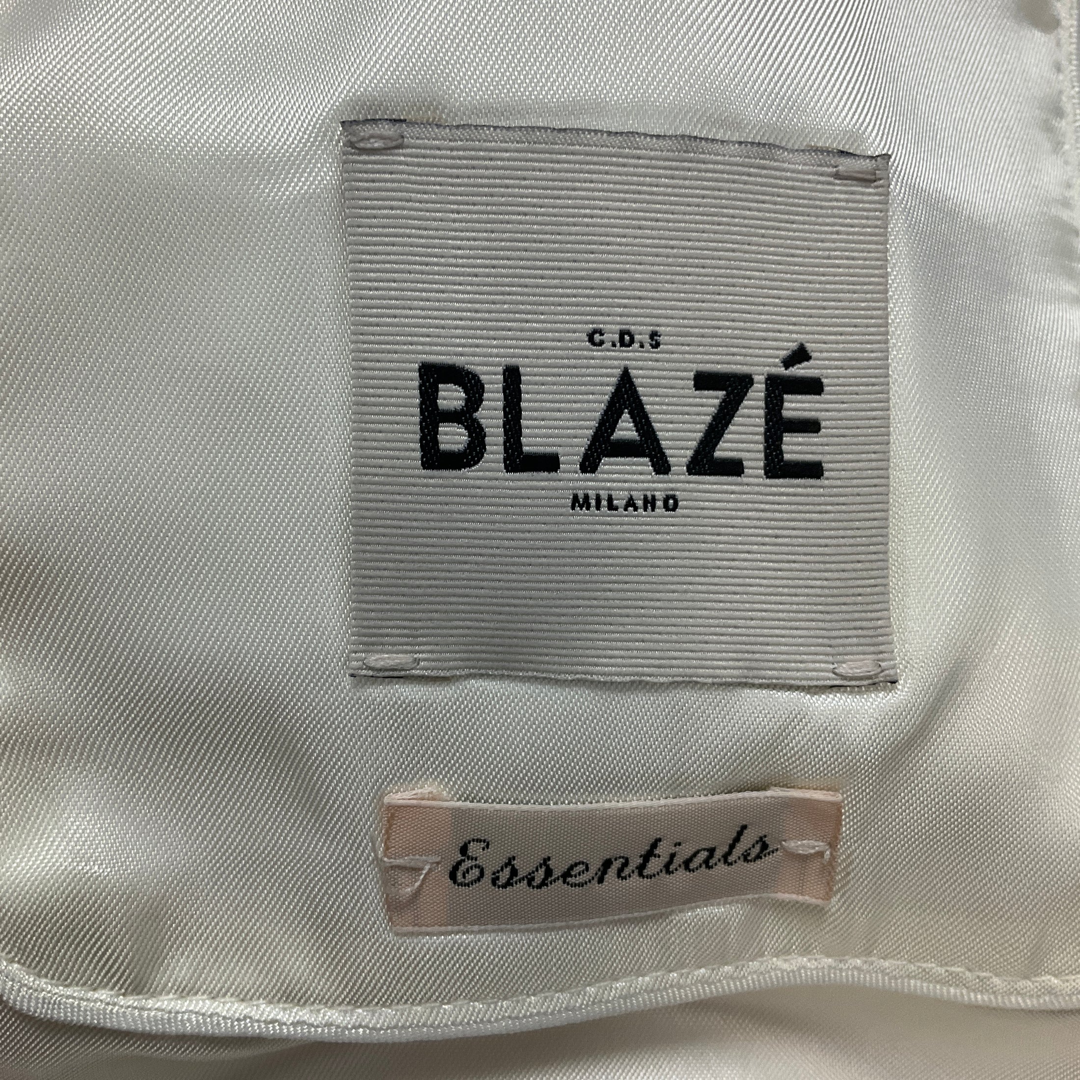 Blaze Milano Ivory One Button Wool Blazer