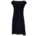 Load image into Gallery viewer, Nina Ricci Black Ruffled Crepe Midi Dress
