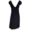 Load image into Gallery viewer, Nina Ricci Black Ruffled Crepe Midi Dress
