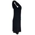 Load image into Gallery viewer, Nina Ricci Black Ruffled Crepe Midi Dress
