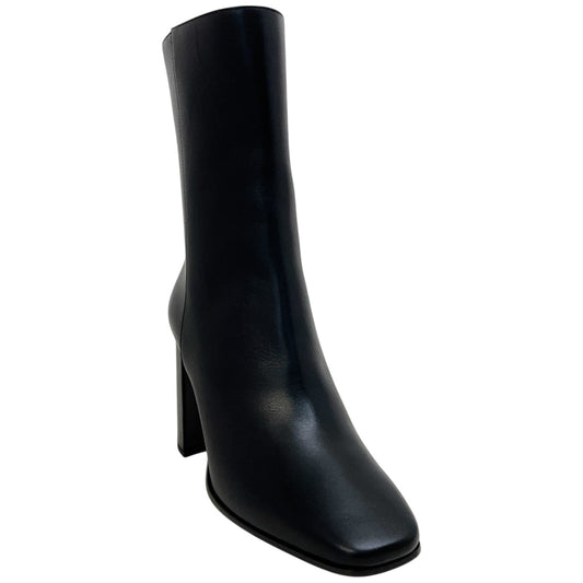 Jimmy Choo Black Leather Loren AB 85 Ankle Boots
