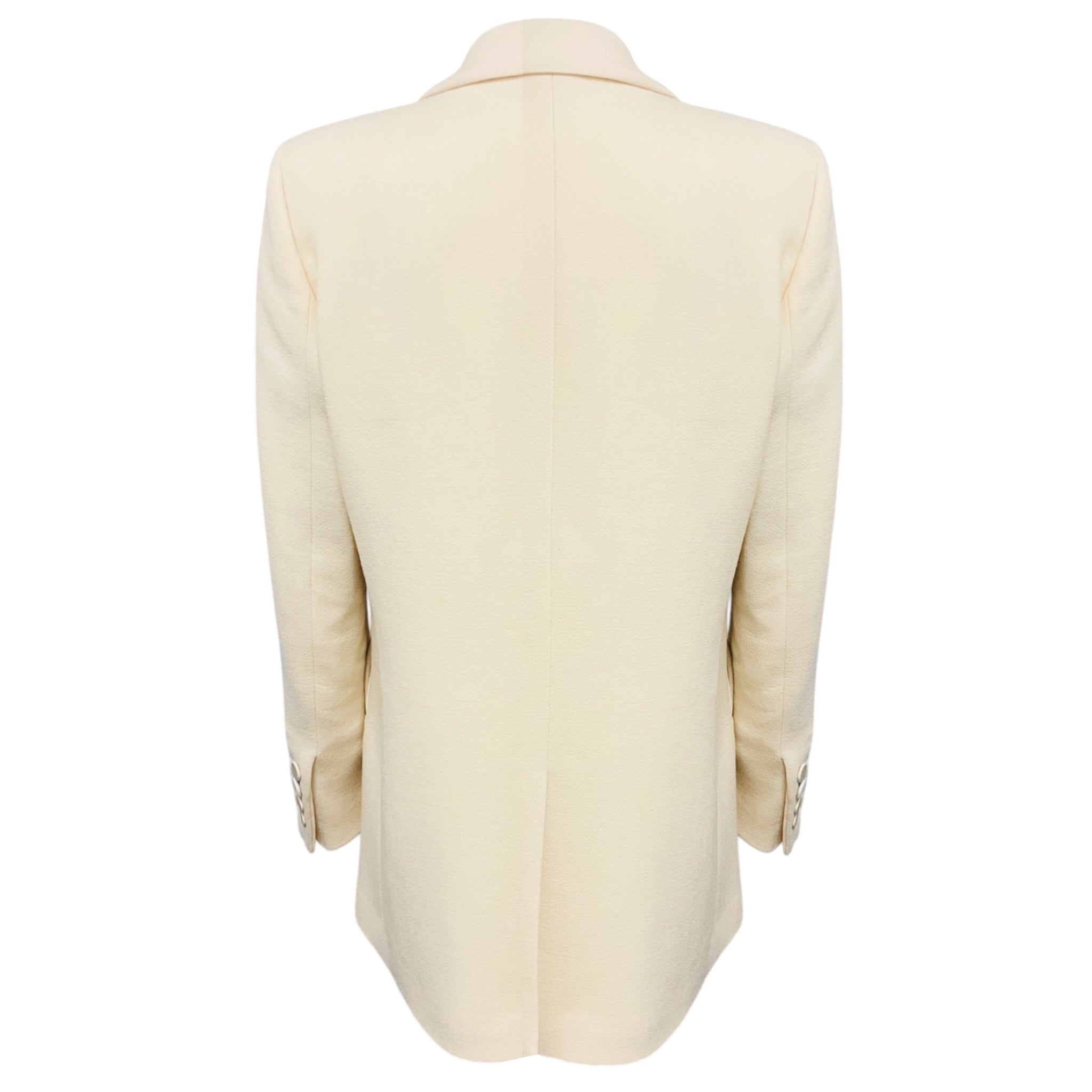 Blaze Milano Ivory One Button Wool Blazer