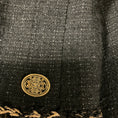 Load image into Gallery viewer, Chanel Black / Gold Metallic Paris Shanghai 2010 Braided Trim Full Zip Wool Dress
