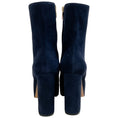 Load image into Gallery viewer, Gianvito Rossi Blue Denim Suede Portree Platform Booties
